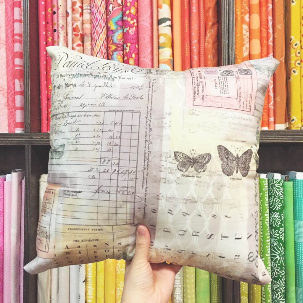 the workroom sewing pillow paper trail diary