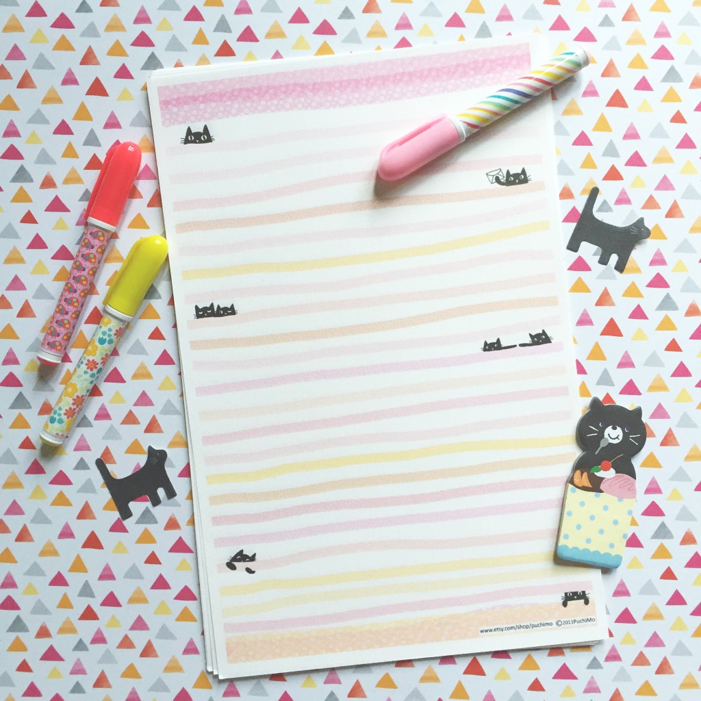 puchimo stationery on paper trail diary