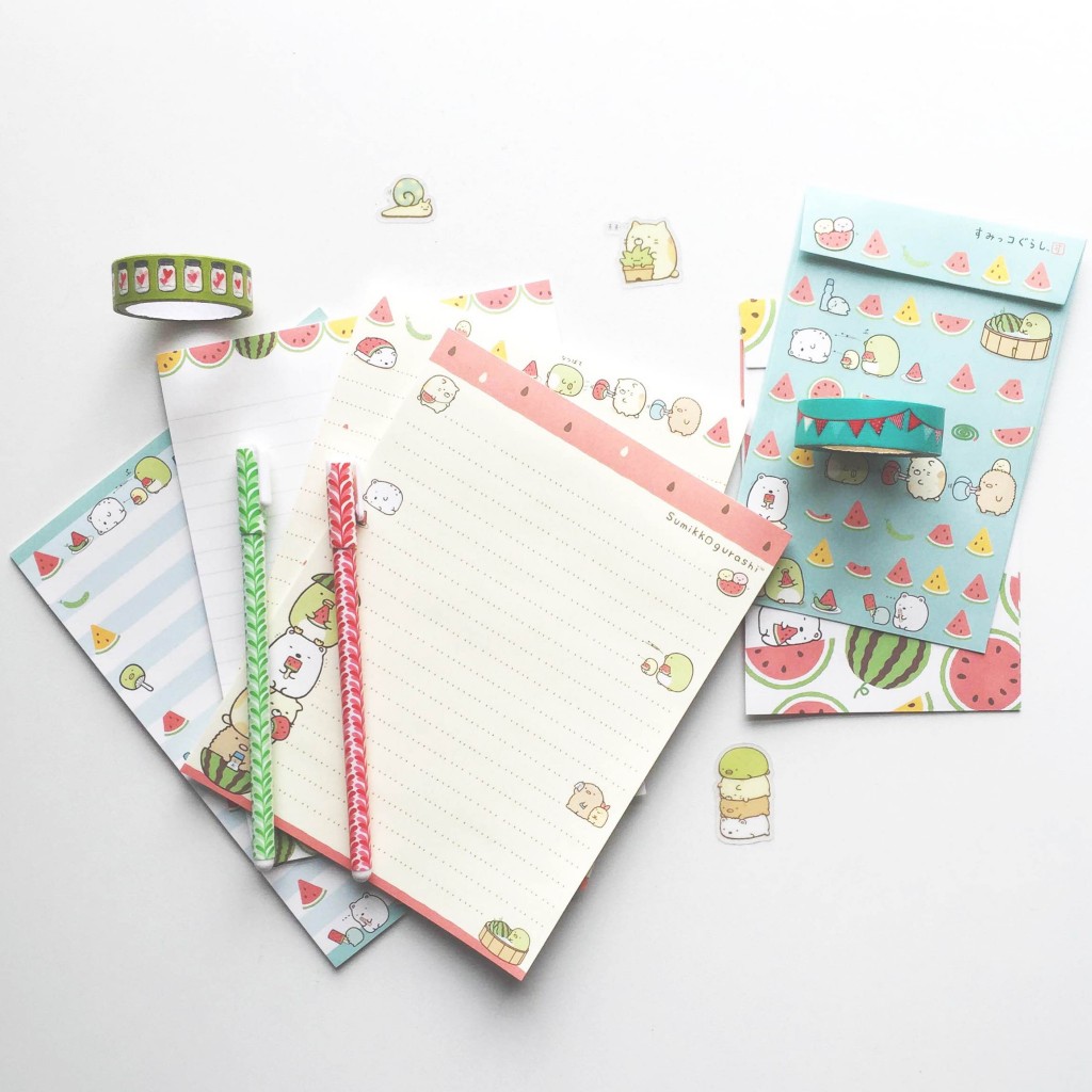 sumikko gurashi stationery via paper trail diary