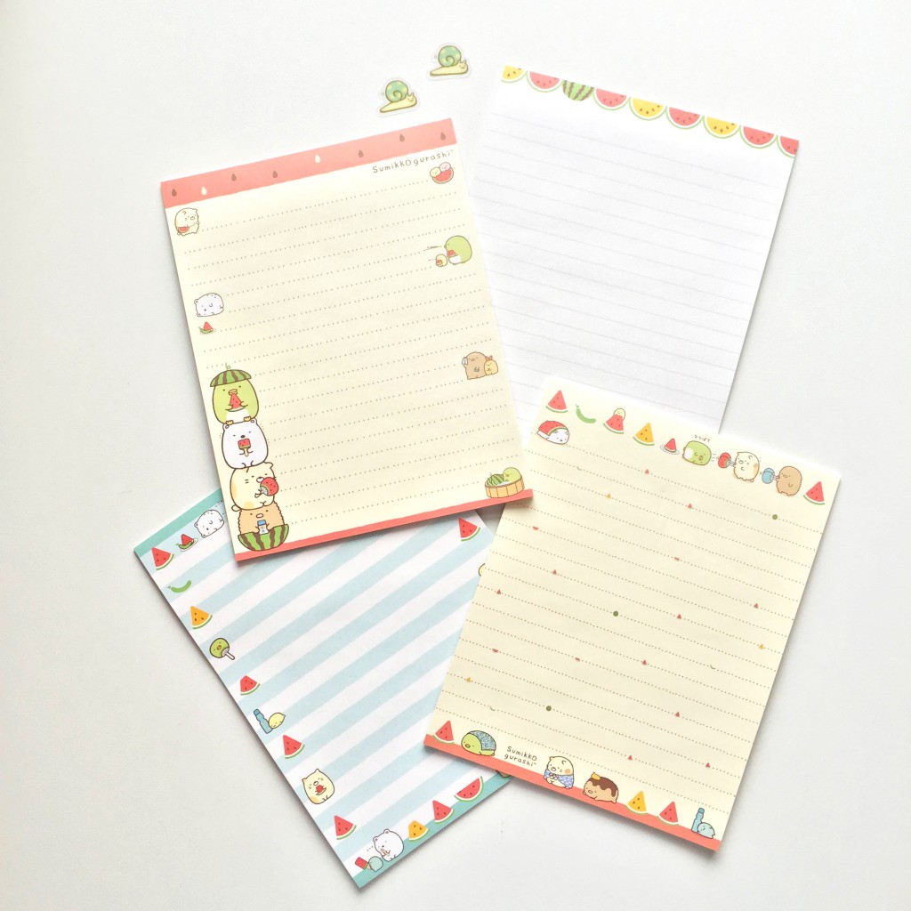 sumikko gurashi stationery via paper trail diary