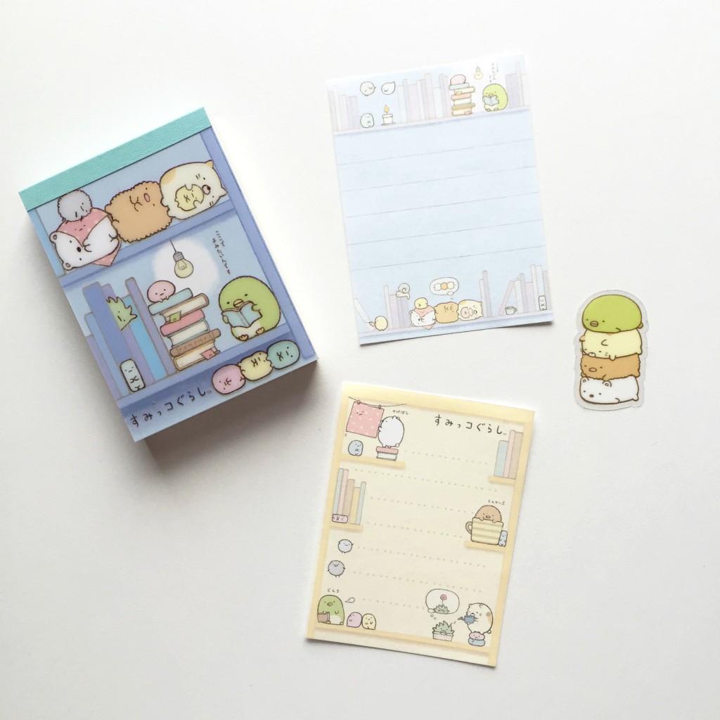 sumikko gurashi stationery via paper trail diary