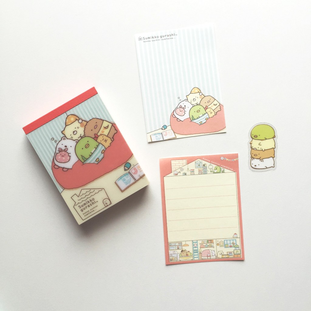 sumikko gurashi stationery via paper trail diary