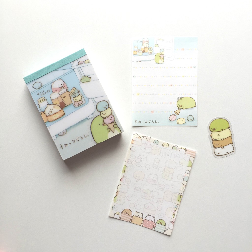 sumikko gurashi stationery via paper trail diary