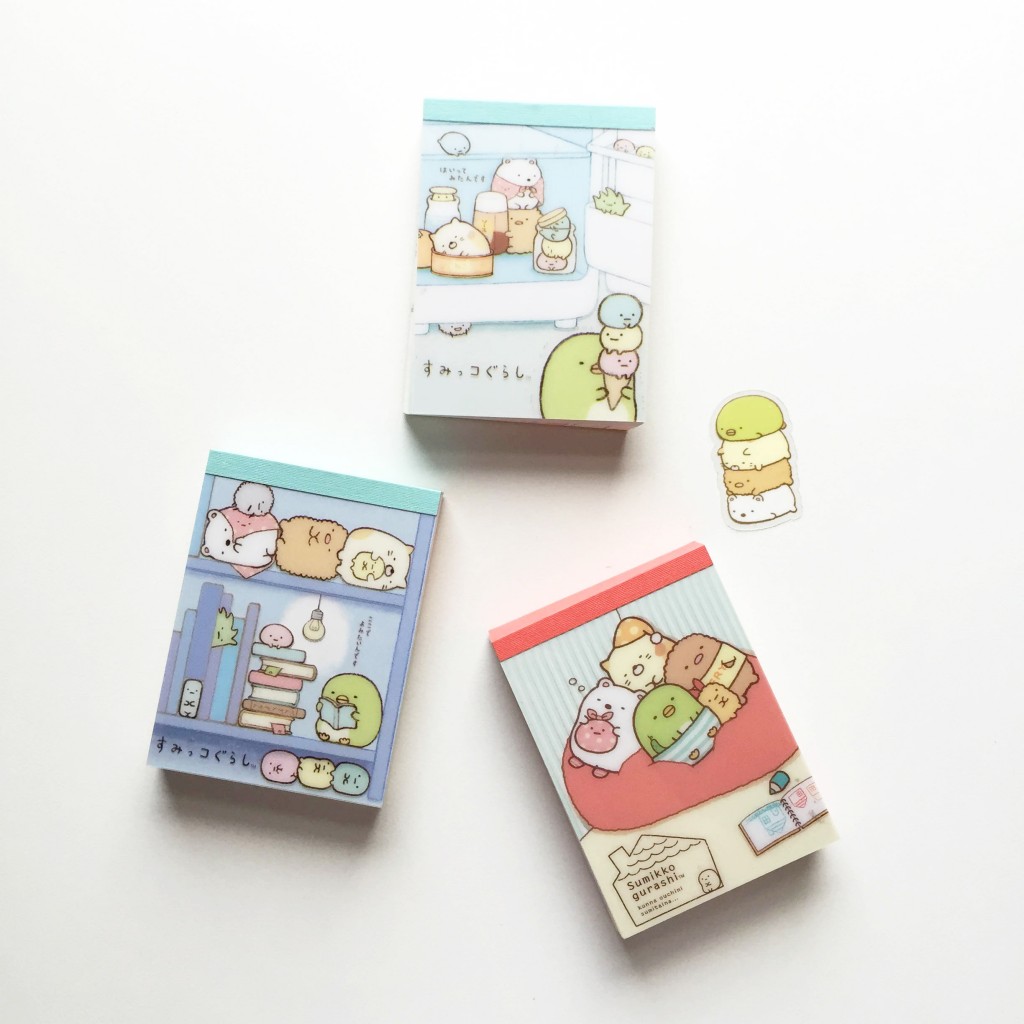 sumikko gurashi stationery via paper trail diary