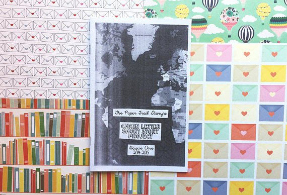 paper trail diary chain letter short story project zine 1