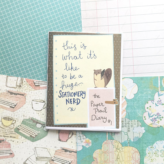 paper trail diary stationery nerd zine