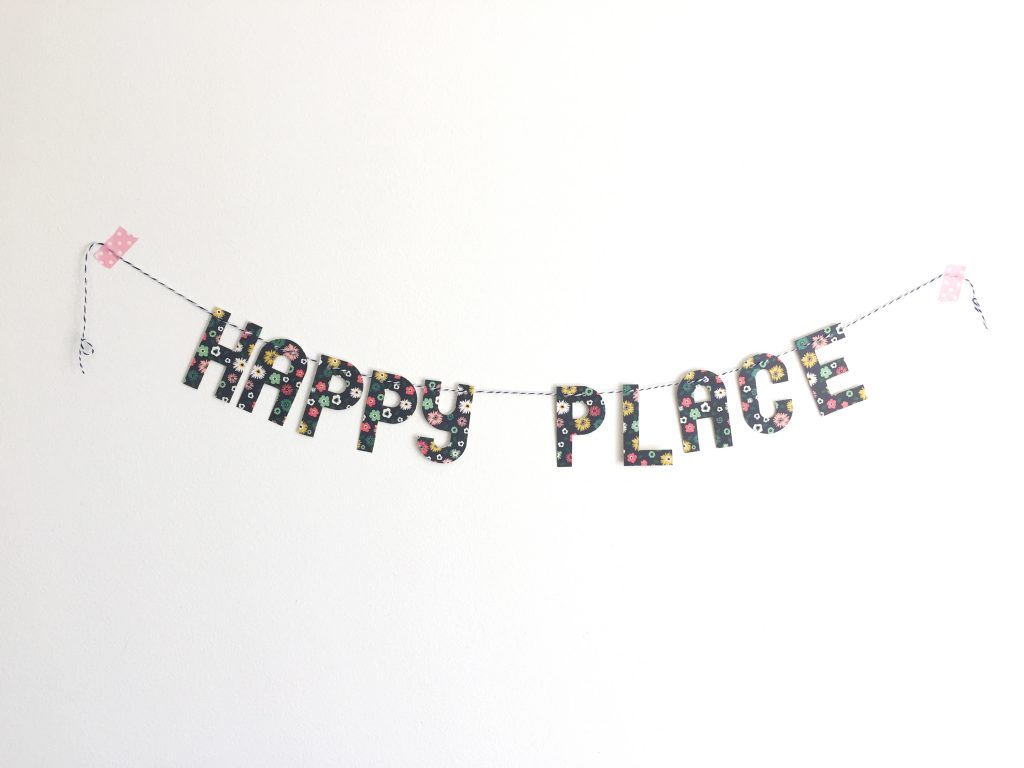 happy place banner paper trail diary
