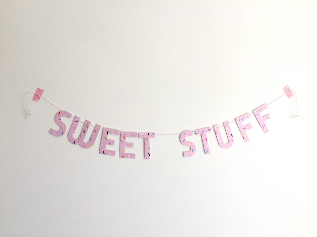 sweet stuff banner paper trail diary