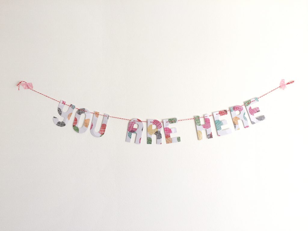 you are here banner paper trail diary