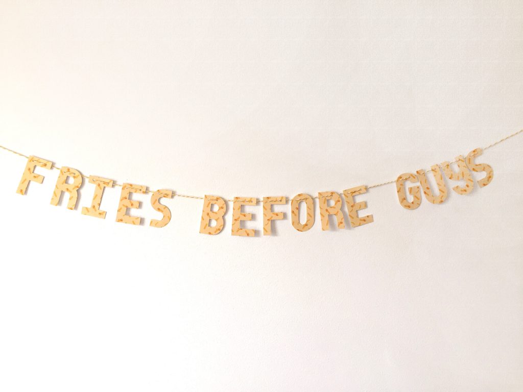 fries before guys banner - paper trail diary